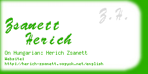zsanett herich business card